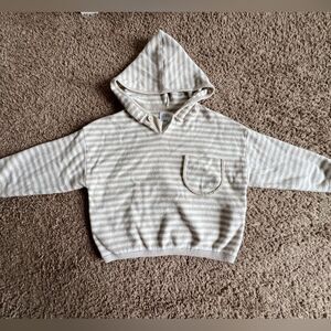 Zara Gray Stripped Hoddie Sweater size 18-24M
